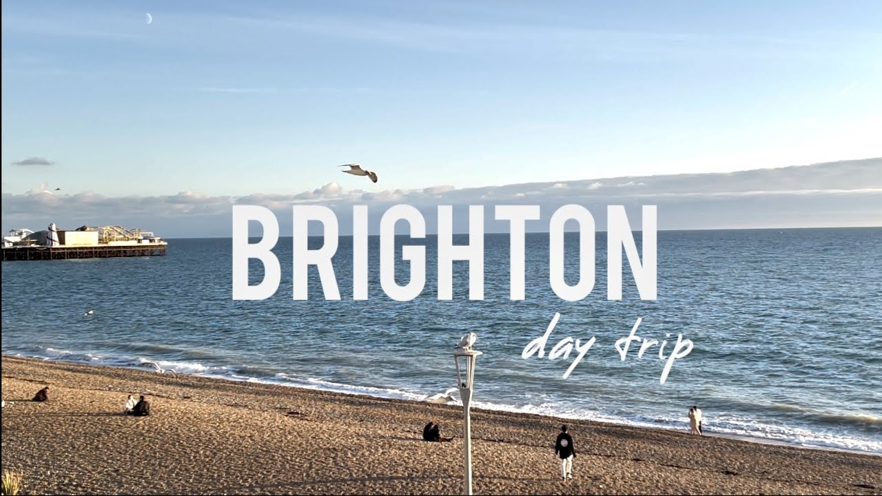 a day in BRIGHTON 🚝🏖🐟🍟🌅