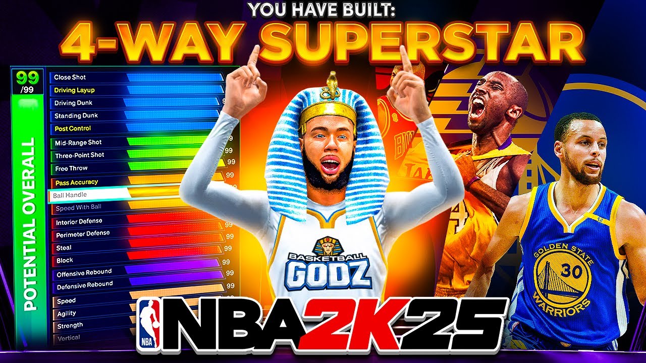 BEST GAME BREAKING GUARD BUILD in NBA 2K25! *NEW* 4-WAY SUPERSTAR BUILD NBA 2K25! BEST BUILD 2K25