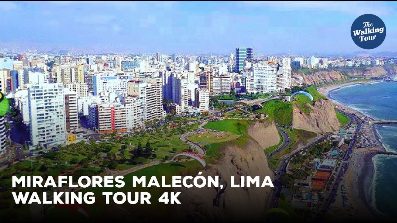 Walking Tour 4K | Malecón de Miraflores, Lima - Perú