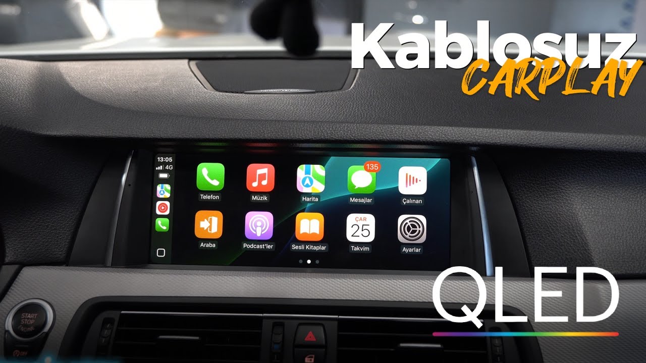 BMW F10 2011-2016 4 GB RAM QLED Ekran QUALCOM İşlemci Kablosuz Carplay Android Multimedya Navigasyon