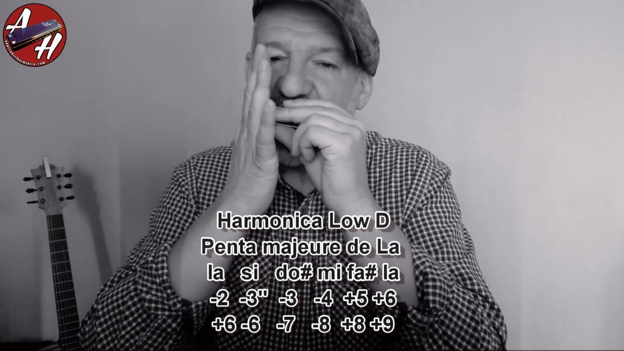 A Penta Maj Lick - Harmonica Low D (tabs)