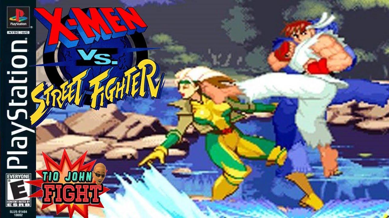 X-MEN vs STREET FIGHTER de PS1, A Versão Baixa Renda (Tio John Fight) EP.334