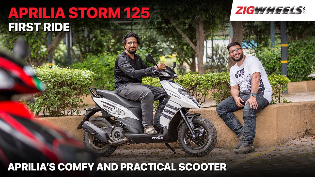 Aprilia Storm 125 BS6 First Ride Review | The Comfy Sporty Scooter For India? | ZigWheels.com