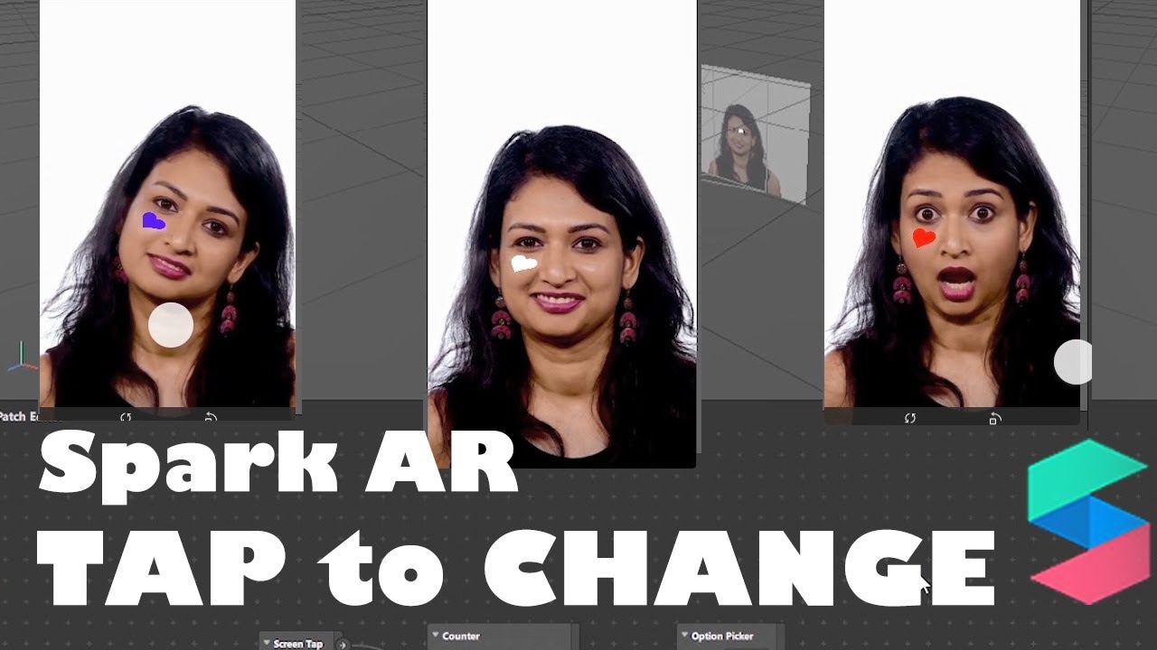 TAP TO CHANGE / Spark Ar Instagram Masks Instagram Filter change by tap