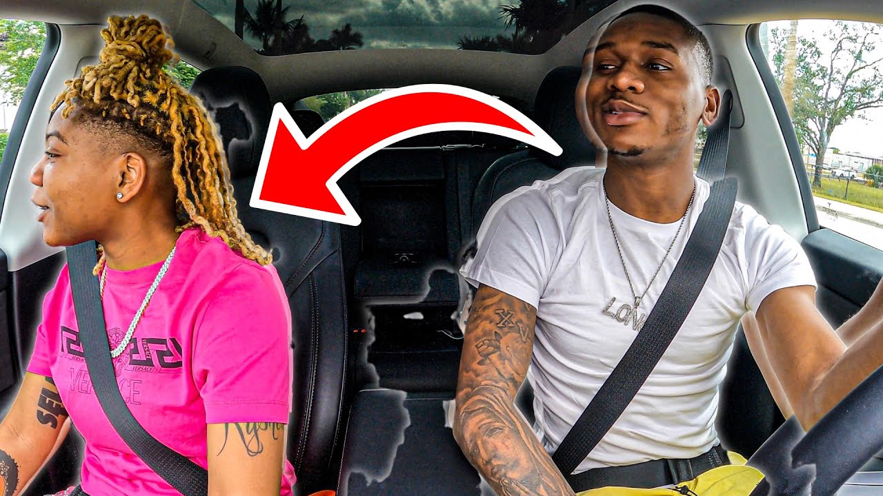 GOING 100MPH IN THE RENTAL W/ ROLLITUPK IN MIAMI🌴 *she wanted me to race every car* 😂😂