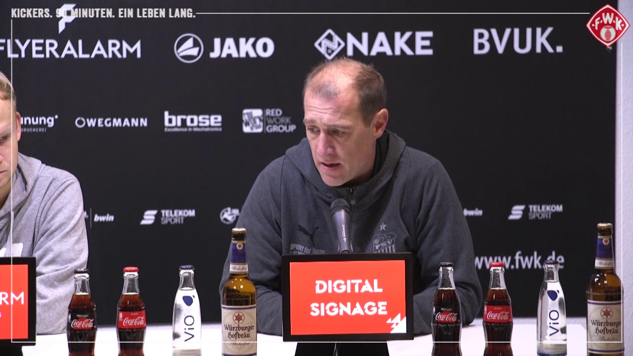 Kickers TV: Die Pressekonferenz nach dem Flutlichtspiel gegen Zwickau