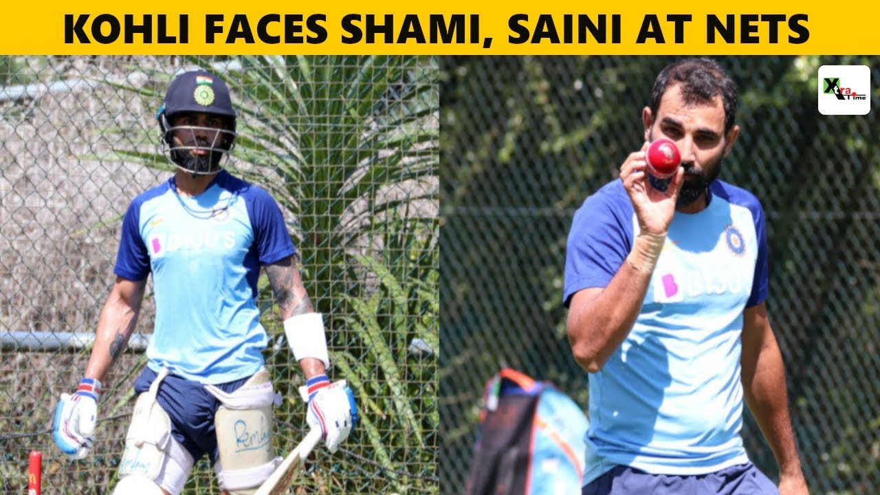 Watch: Kohli prefers facing Shami, Saini at nets on Day 1 of practice match