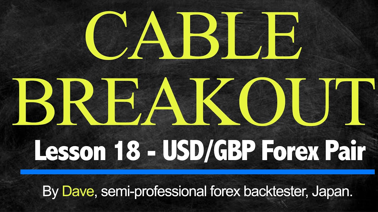 Lesson 18 - Cable Breakout - USD/GBP Forex Pair