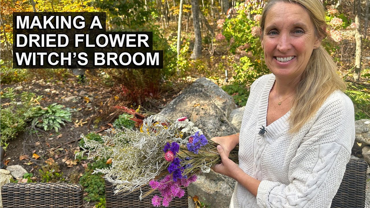 It’s the Season of the Witch! How to Make a Witch’s Broom from Dried Flowers
