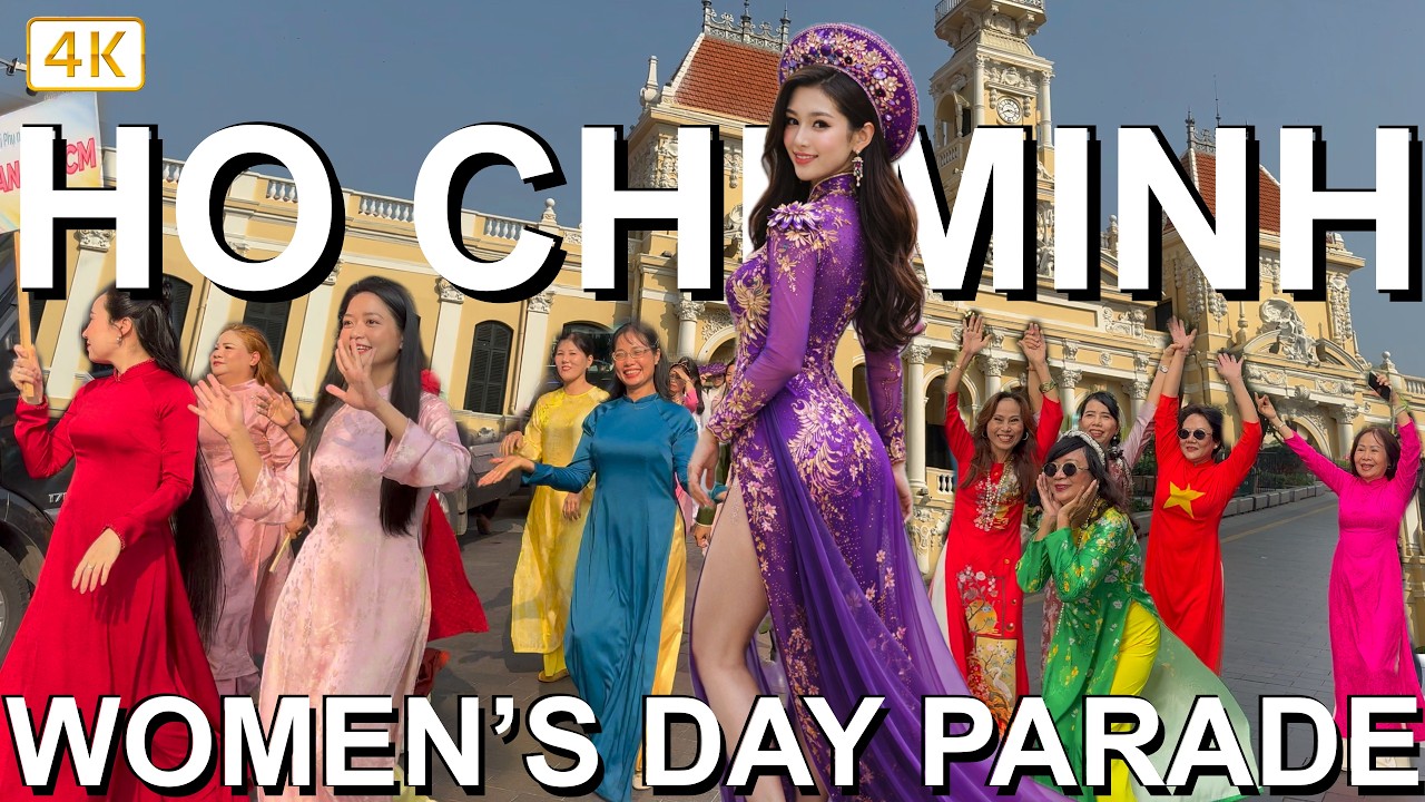 Women’s Day 2026 🇻🇳 Vietnam Ao Dai Parade in Ho Chi Minh City (4K)