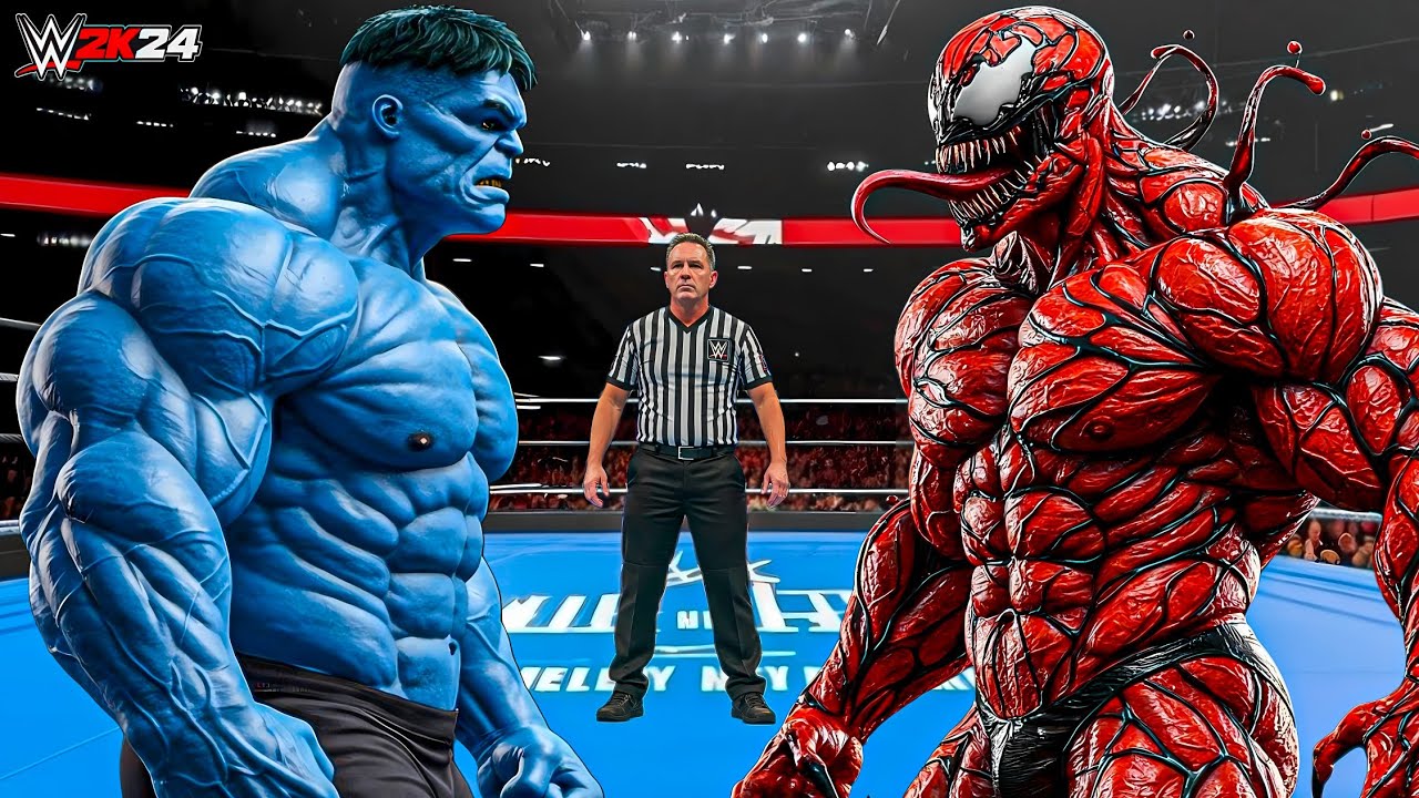 WWE 2K24 - BLUE HULK VS CARNAGE | PS5 Gameplay