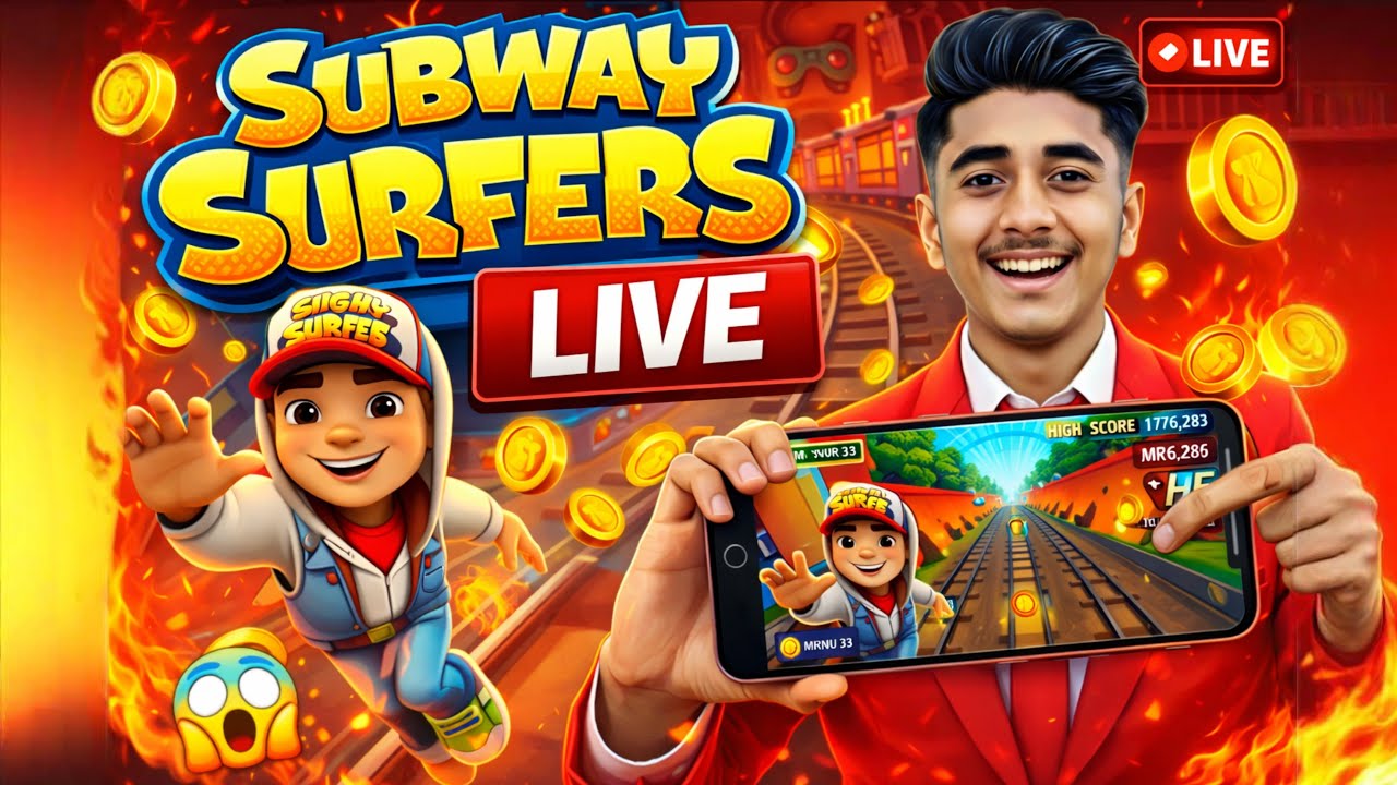 Subway Surfers Live 😱 | Non Stop Run Challenge | MR NUR 33 Gaming