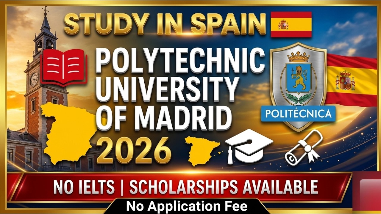PUM university scholarship in Spain || No IELTS & No application Fee