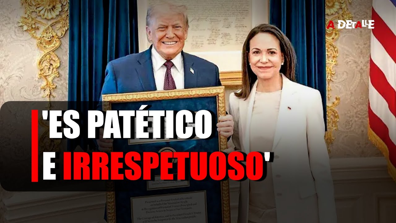 ESCÁNDALO MUNDIAL María Corina regala su Nobel a Trump y Noruega estalla Es patético
