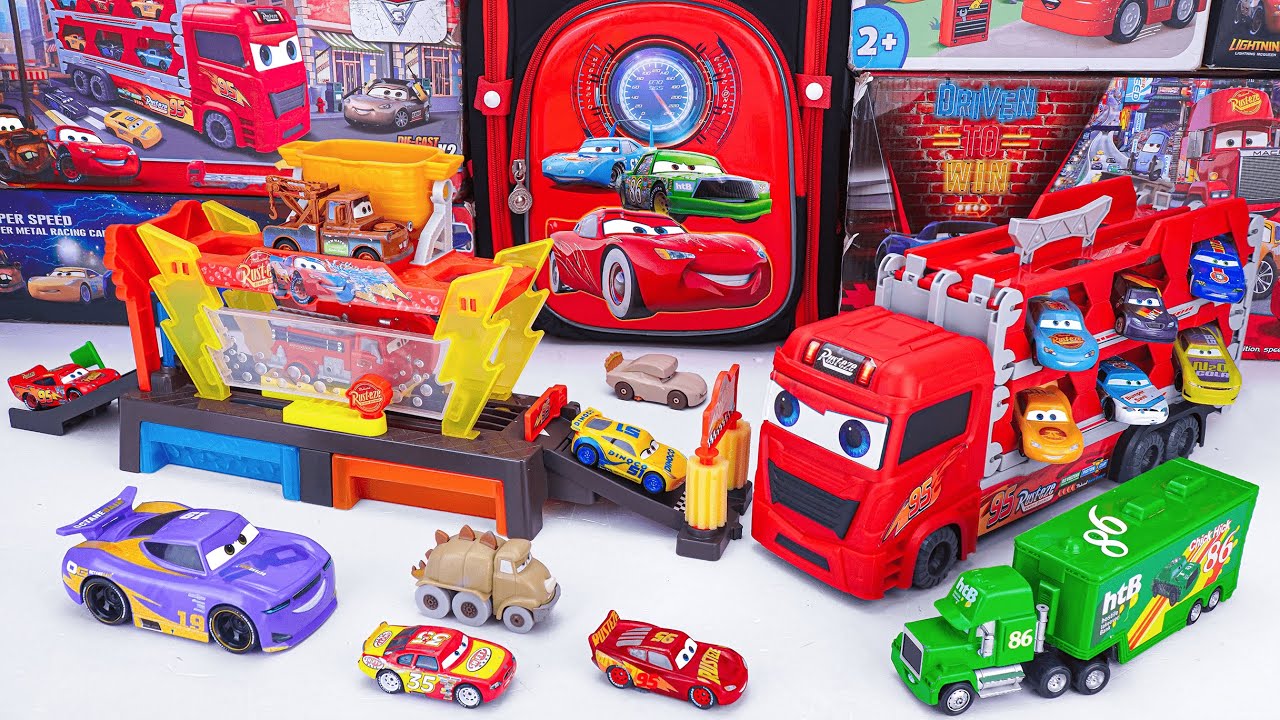 Lightning McQueen Super Unboxing 🚗💨 | Disney Cars Lightning McQueen Launch & Race Play set #mcqueen