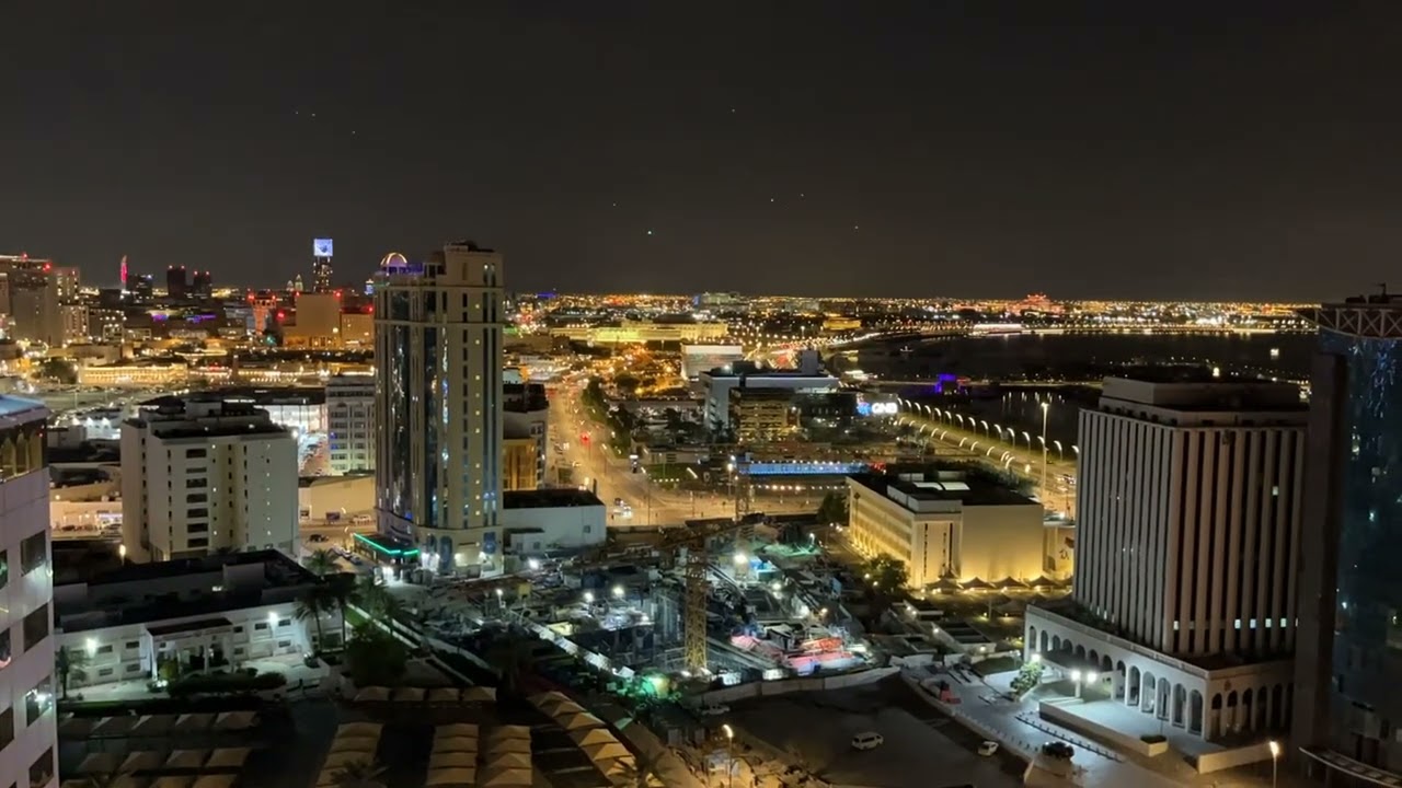 Doha night view - Short Timelapse.              #visitqatar #doha