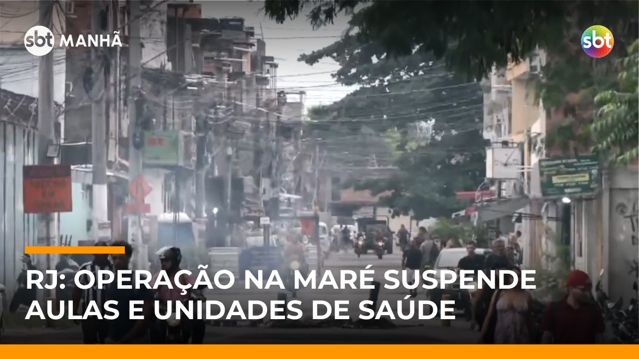 RJ: PM faz operação no Complexo da Maré e moradores relatam tiroteios | #SBTManhã
