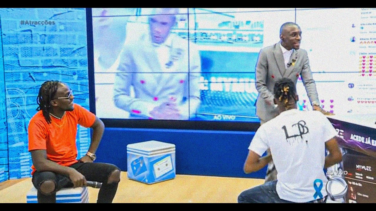 Lil Chris Beatz e Nikotina KF no programa Atracções da Tv Miramar com Dygo Boy (com legenda)