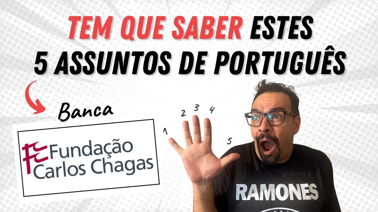 Banca FCC - 5 assuntos que SEMPRE CAEM em PORTUGUÊS