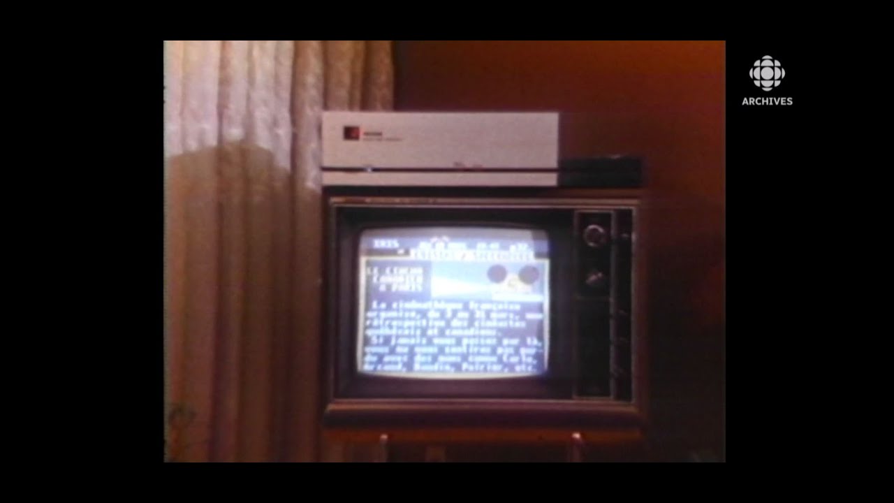 En 1983, recevoir de l'information en télétexte sur son écran de télévision