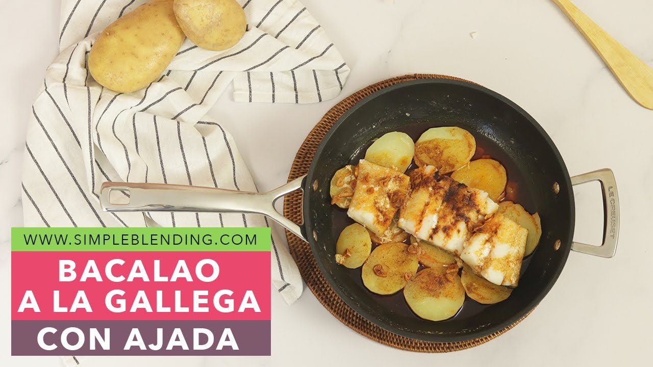 BACALAO A LA GALLEGA CON AJADA | El mejor bacalao con ajo y pimentón | Receta de bacalao