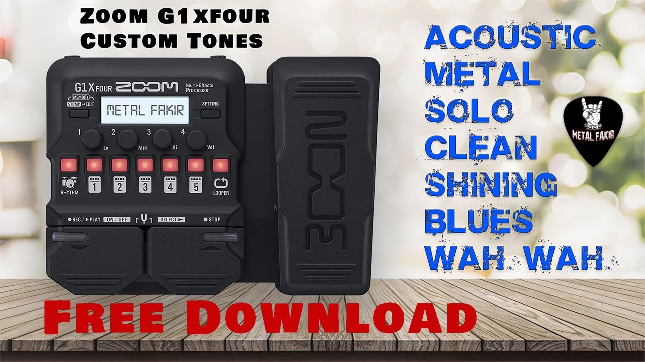 Zoom G1X four Custom Patches | Live Stage Gig or Studio