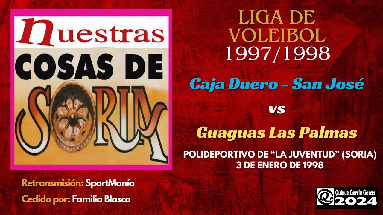 19980103 CAJA DUERO-SAN JOS&Eacute; VS GUAGUAS LAS PALMAS . LIGA DE VOLEIBOL 1997-1998.