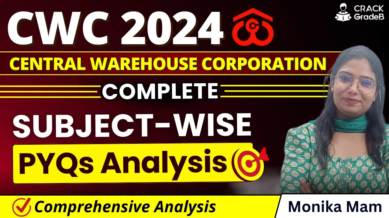 CWC 2024 Complete Subject - Wise PYQs Analysis | Comprehensive Review