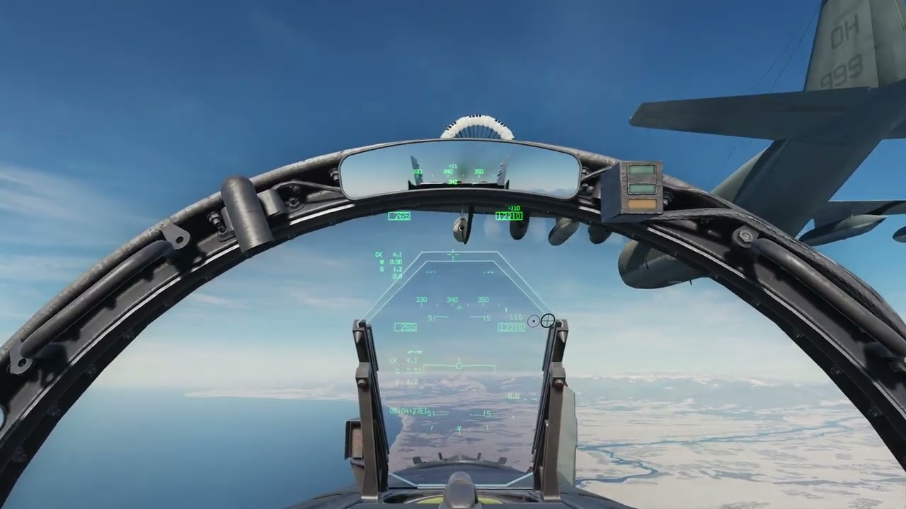 DCS FA 18 First AA Refuel Completed DW