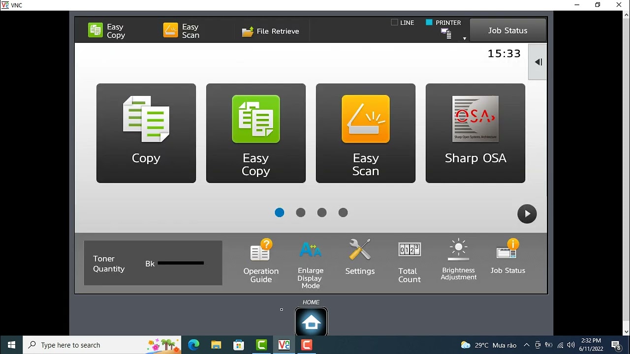 Scan về ổ cứng máy SHARP MX-5051