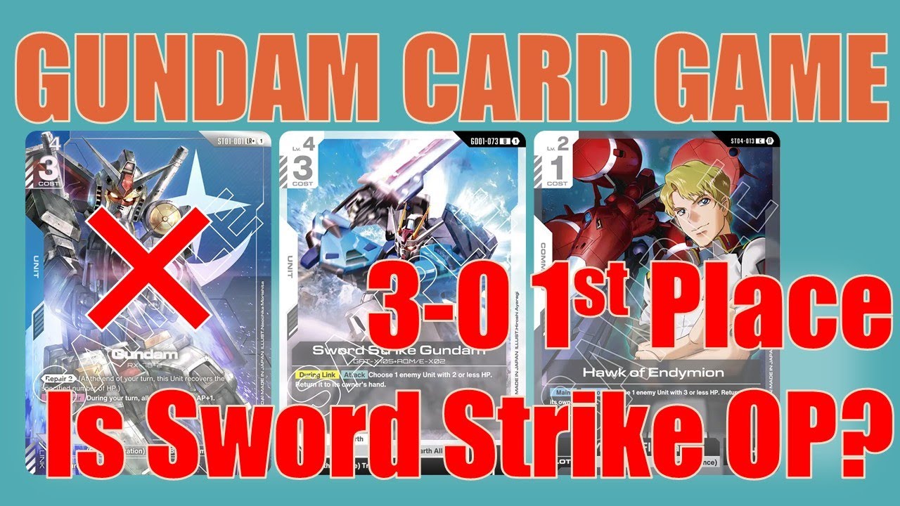 Is Sword Strike Legit? 1st Place 3-0 Deck Tech | Blue White Unicorn | Playtest | Gundam Card Game