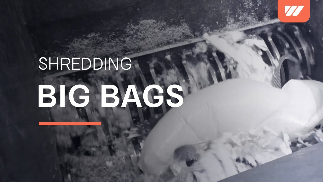 Big Bag shredding with WEIMA ZMK 50 four-shaft shredder