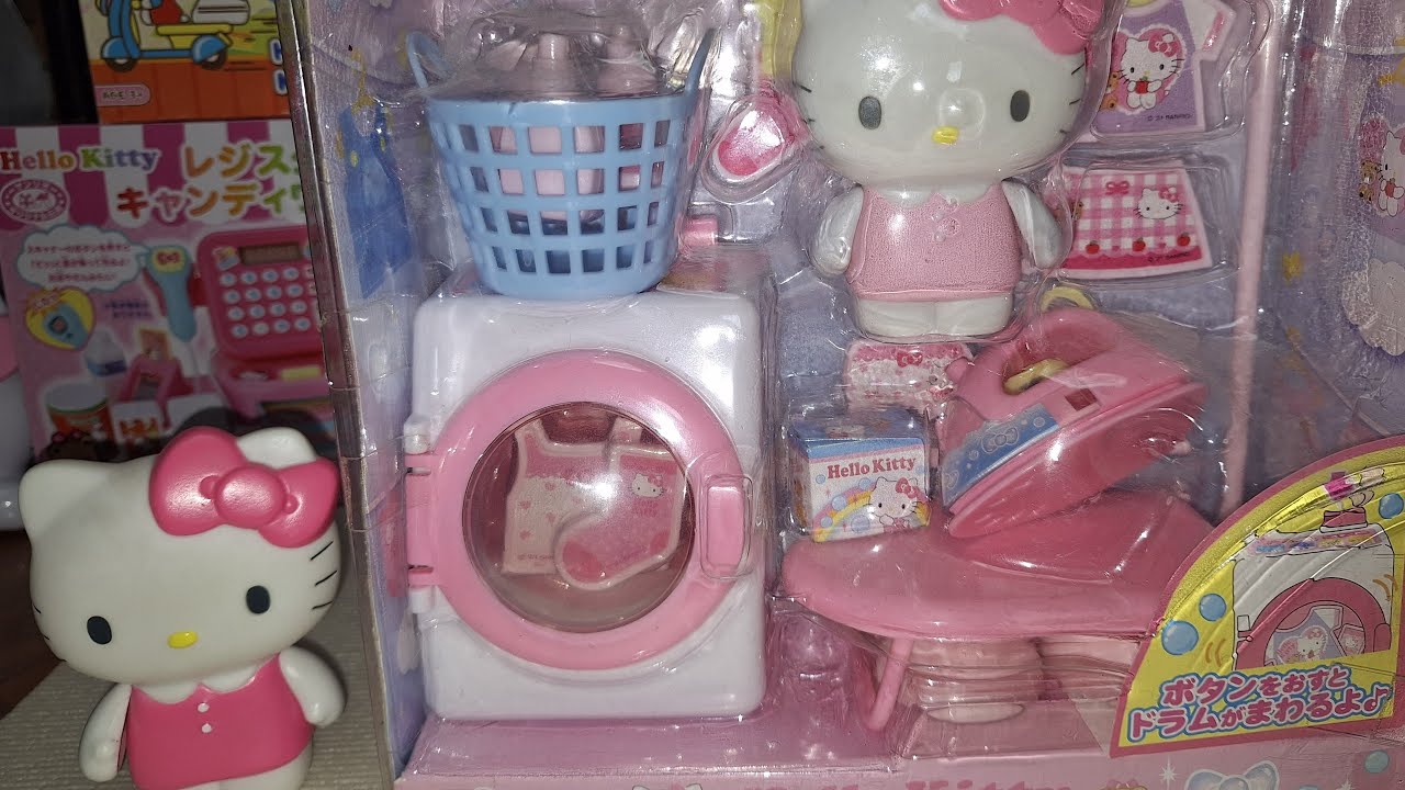 Asmr_Let's Play with me /Hello Kitty Laundry Set