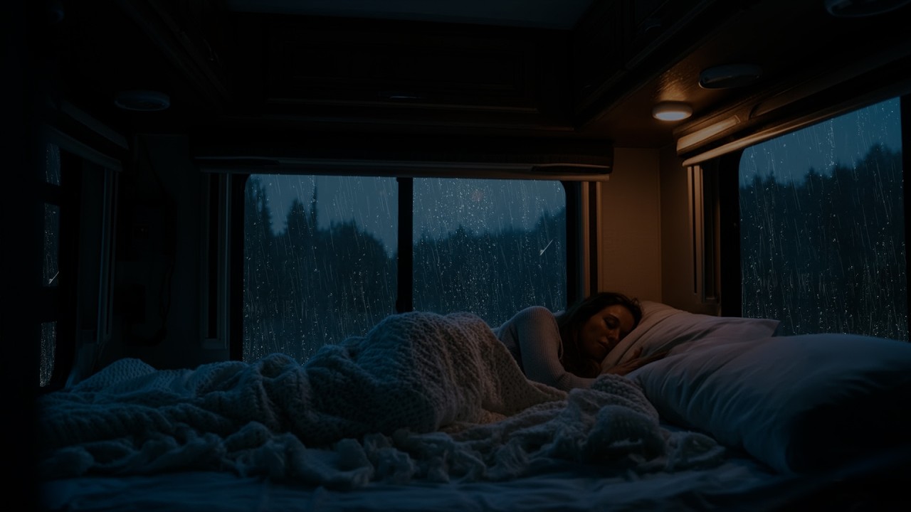 Night Car Window Rain Sounds | Pure White Noise Ambience for Deep, Restful Sleep