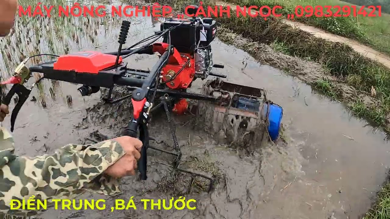 máy xới đất Kachita  lồng ruộng lúa nước không cần chuyển hướng vẫn hiệu quả cùng bà con