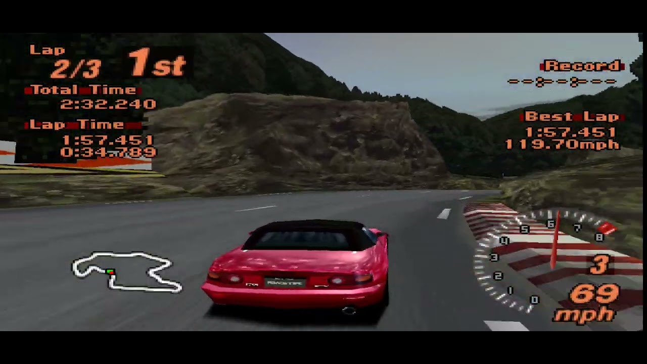 Gran Turismo 2 - '80s Sports Car Cup Event Race 1(Duckstation)
