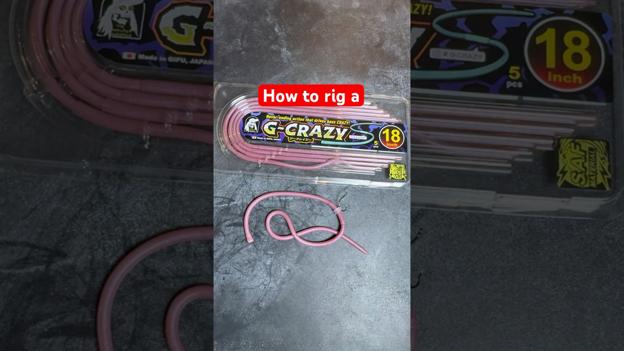 How to rig a G Crazy from GeeCrack #fishingvideo #fishing #bassfishing #geecrack