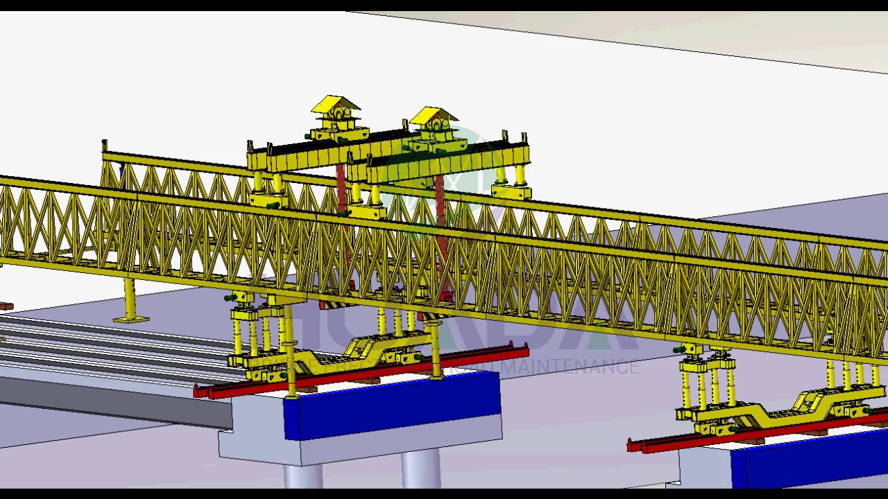 Precast U Girder Erection Beam Launcher for Highway Construction | Bridge Construction Equipment
