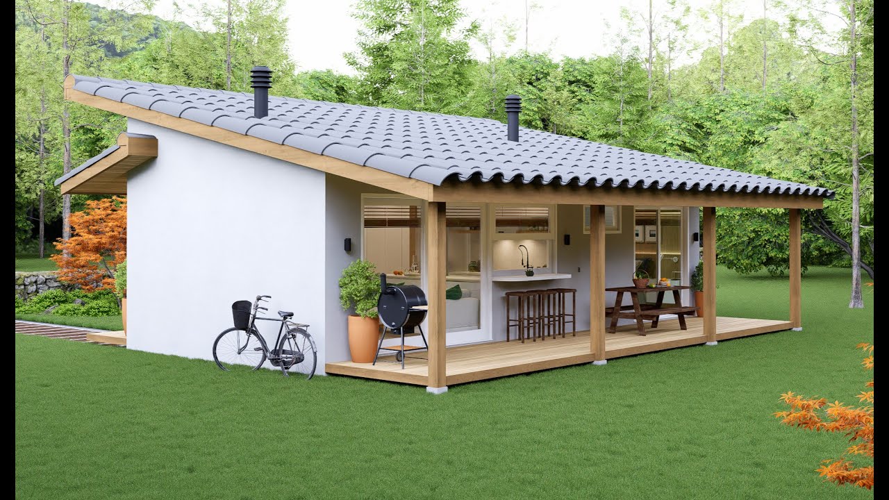 Casa de Campo Pequena e Moderna | 50m² de Inspiração