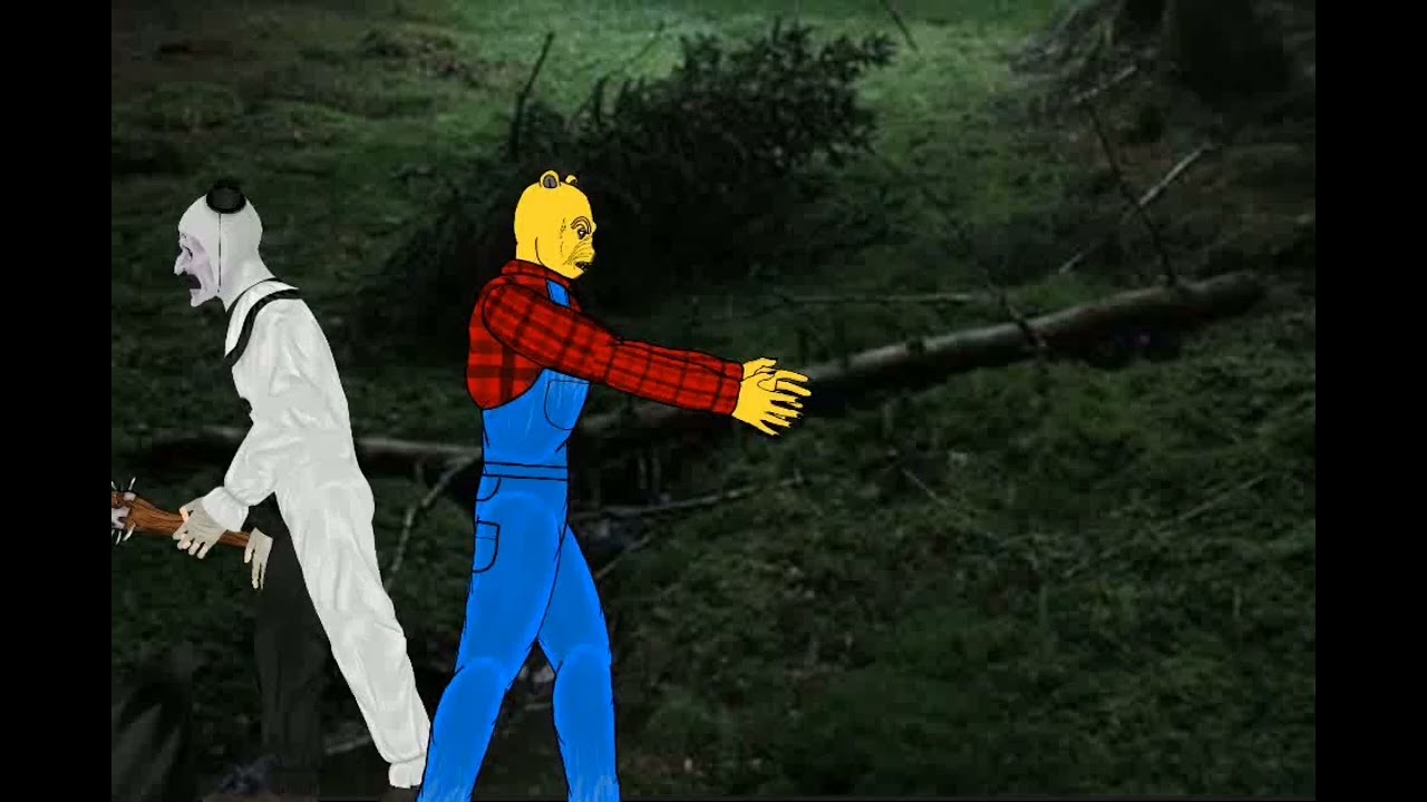 ART the clown vs ursinho pooh 