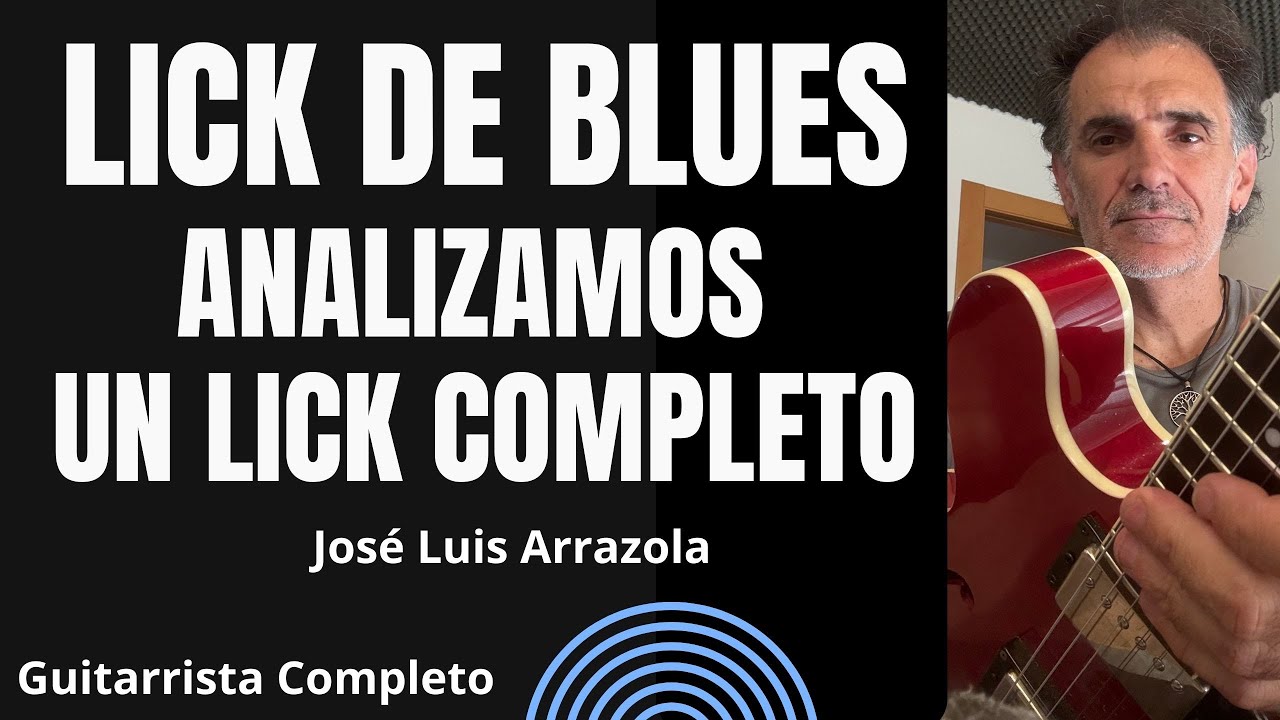 LICK  de BLUES  con PDF para analizar la EXPRESIÓN