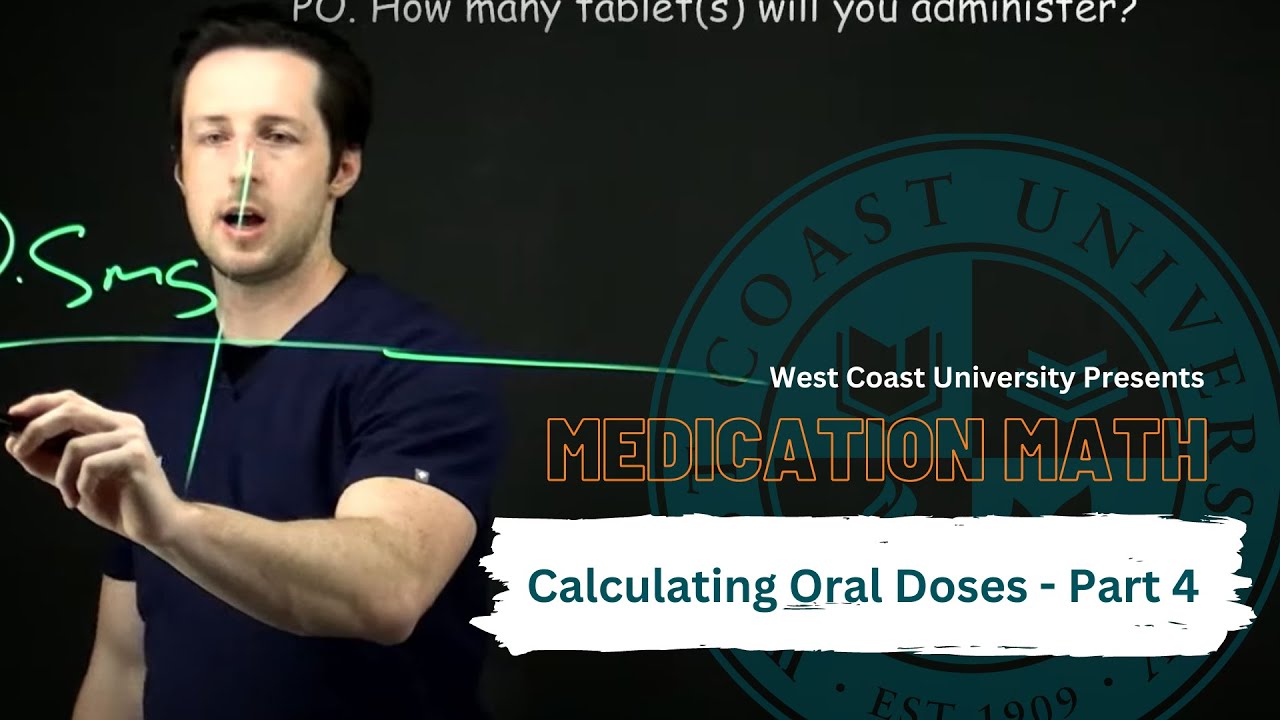 WCU Medication Math Problem #4 - Calculating Oral Medication Doses