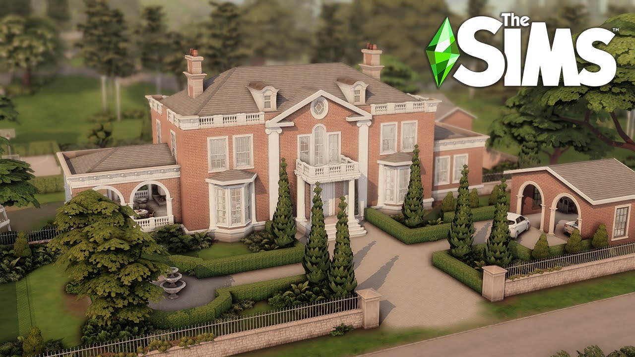 Huge Georgian Family House | The Sims 4 Speed Build