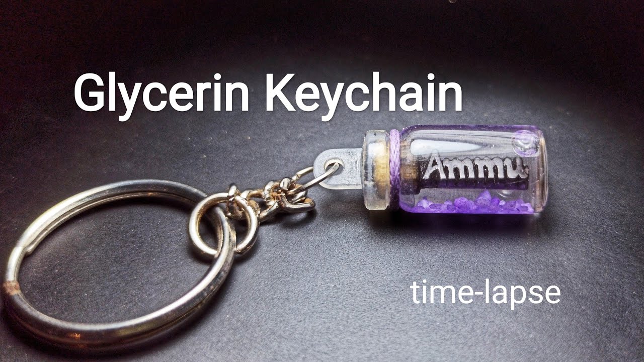 Glycerin keychain | pencil carving | timelapse