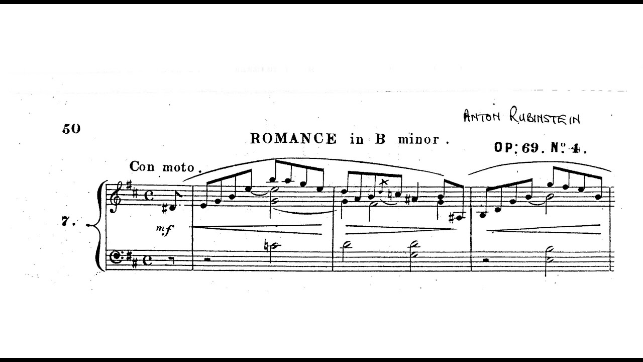Anton Rubinstein - Romance in B minor, Op.69/4