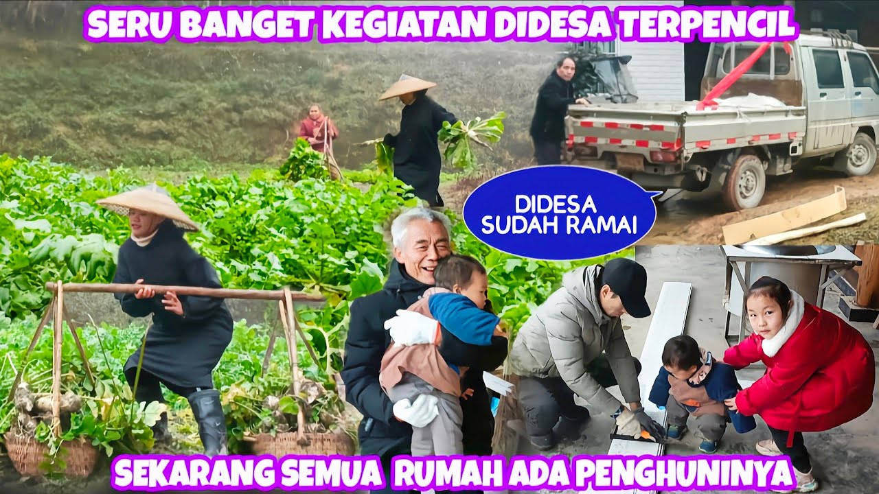 INILAH KEGIATAN KITA HARI INI DIDESA TERPENCIL, ADA PAPA JUGA