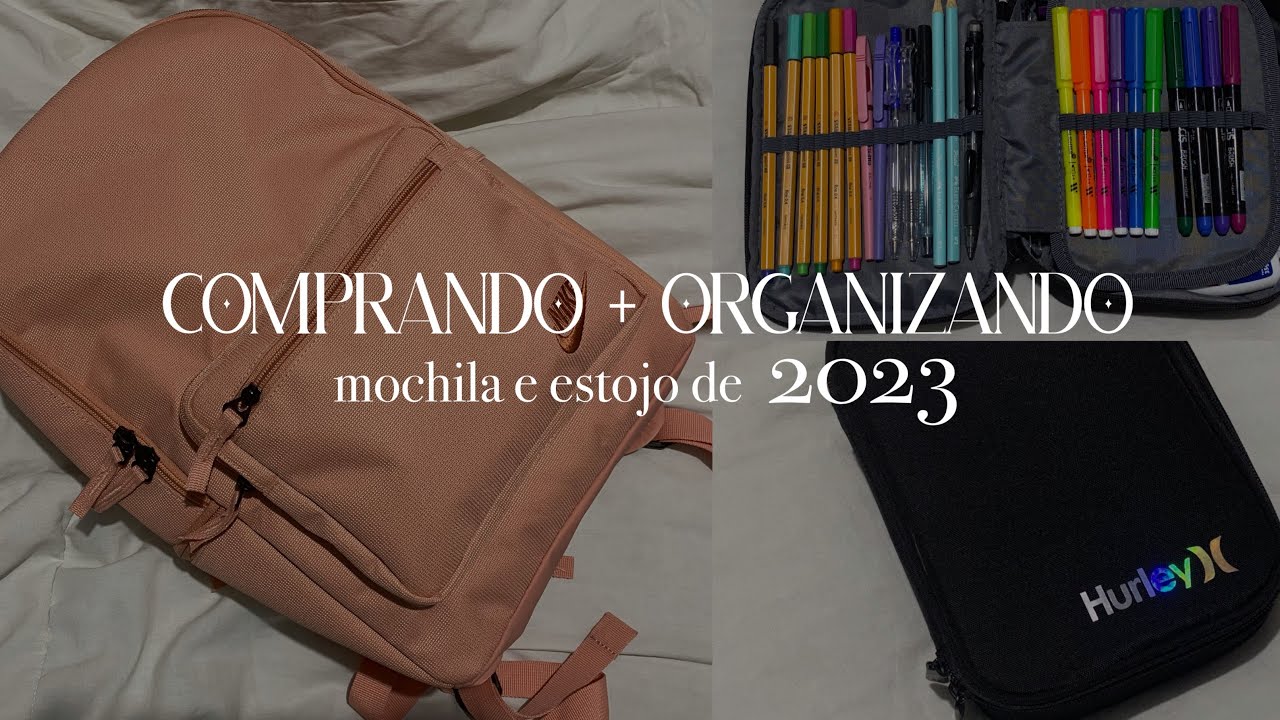 comprando + organizando mochila e estojo para 2023✨ (1º ano do Ensino Médio)