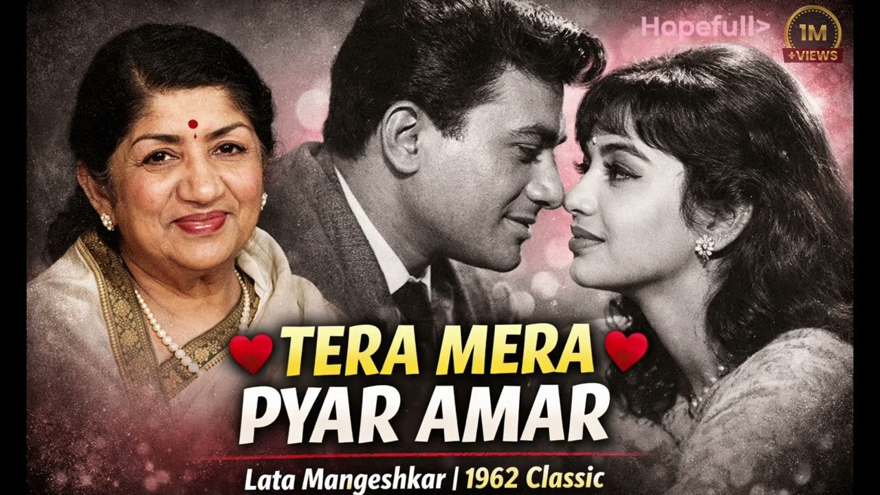 Tera Mera Pyar Amar ❤️ | Lata Mangeshkar | Asli Naqli (1962) | Evergreen Romantic Song