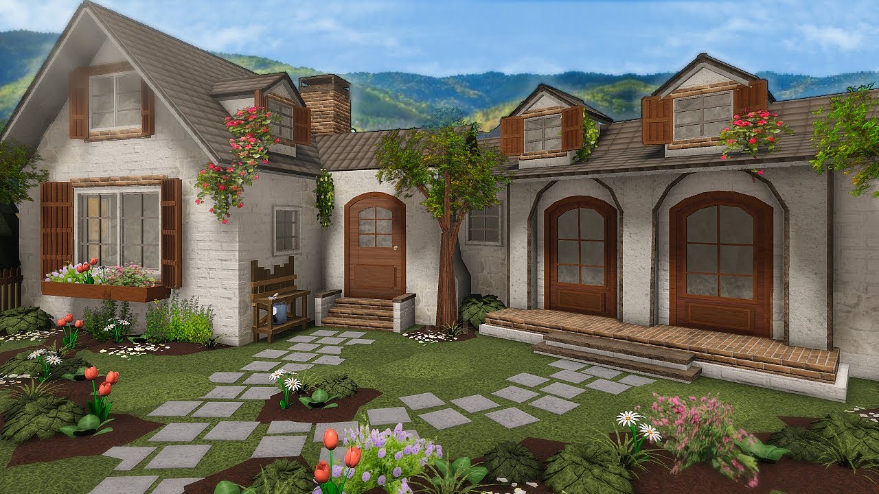 Building a FRENCH COUNTRYSIDE Home in Bloxburg