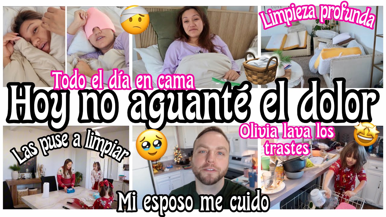 ME SIENTO MUY MAL😥 MI ESPOSO ME CUIDO😍 +OLIVIA LAVO LOS TRASTES🤩 +LIMPIEZA PROFUNDA ANTES DE NAVIDAD